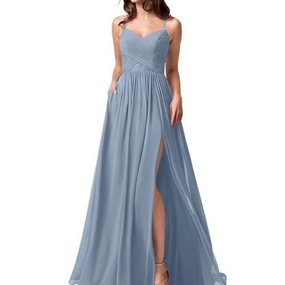 Dusty Blue Bridesmaid Dress